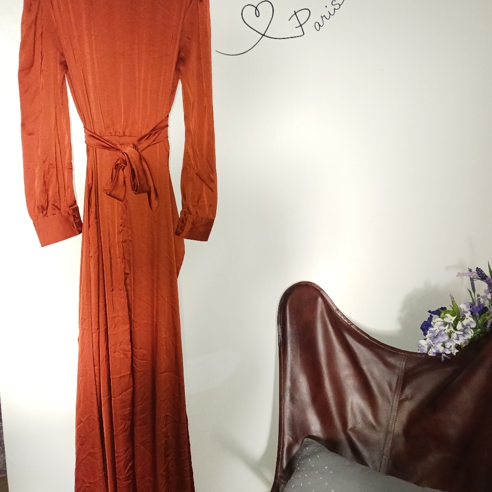 Silk maxi dress